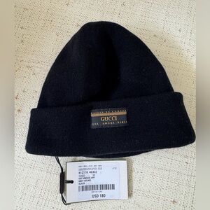 Kids Gucci Black Knit Hat